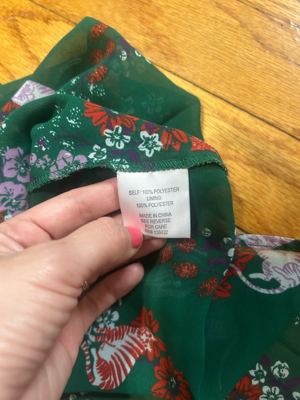 ModCloth Green Cats Dress XL Fully Lined Knee Length Whimsy Fairy Cute Kitchy - Picture 11 of 12